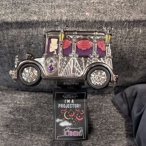 Bath & Body Works Silver Hearse Projector Figurine with Purple & Pink Accents